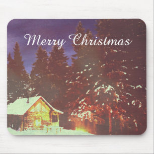 Tapis De Souris Motif pour la féerie hivernale de Noël