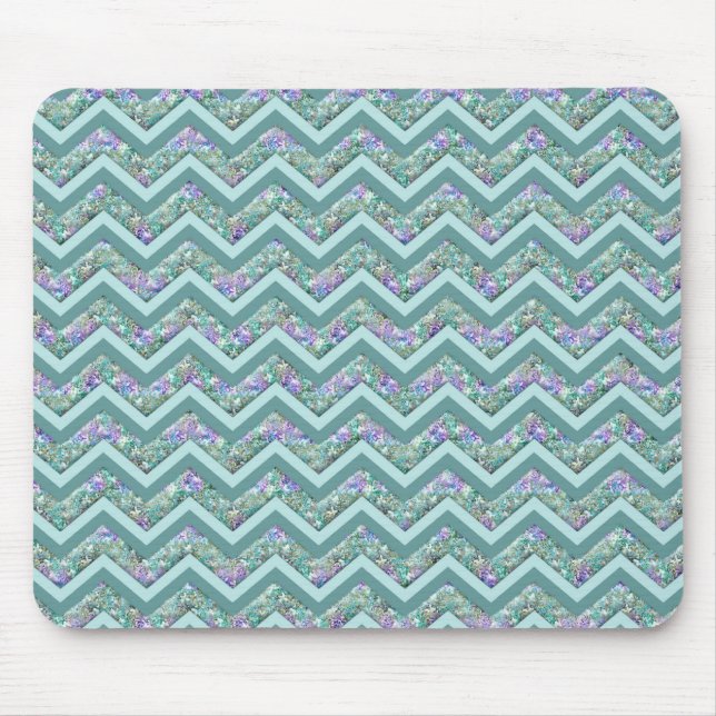 Tapis De Souris Motif Rainbow Foil ZigZag (Devant)