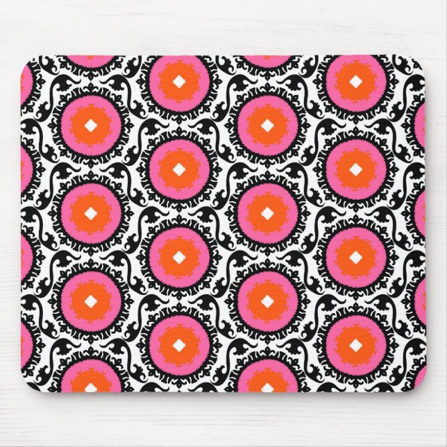 Tapis De Souris Motif rose de Suzani (Devant)