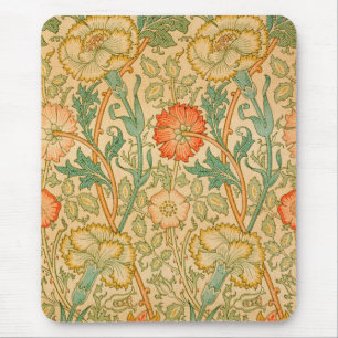 Tapis De Souris Motif rose et Rose (par William Morris)