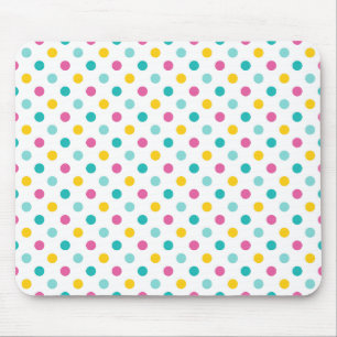 Tapis De Souris Motif sans couture à pois colorés