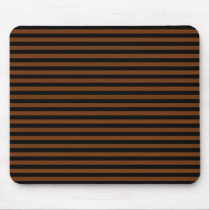 Tapis De Souris Motif sans couture à rayures marron noir