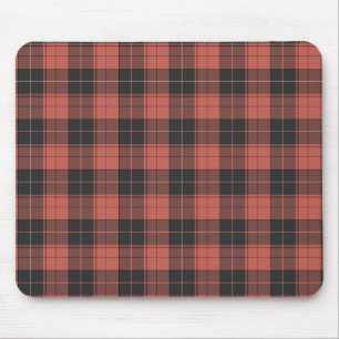 Tapis De Souris Motif simple tartan en rouge