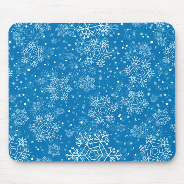 Tapis De Souris Motif Snowflake (Devant)