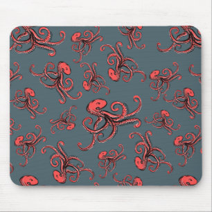 Tapis De Souris Motif sournois de poulpe