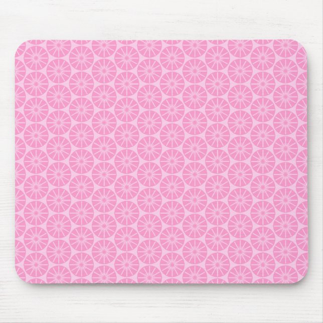 Tapis De Souris Motif Star Wheel - Tons de rose (Devant)