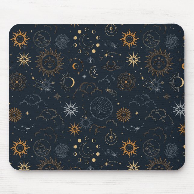 Tapis De Souris Motif Stars & Planètes (Devant)