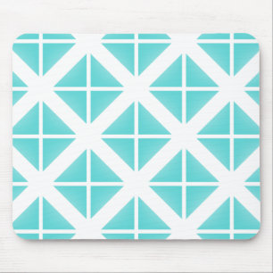 Tapis De Souris Motif Triangle tendance Turquoise