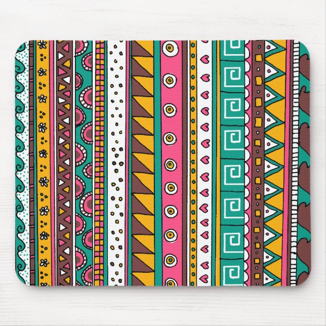 Tapis De Souris Motif tribal coloré (Devant)