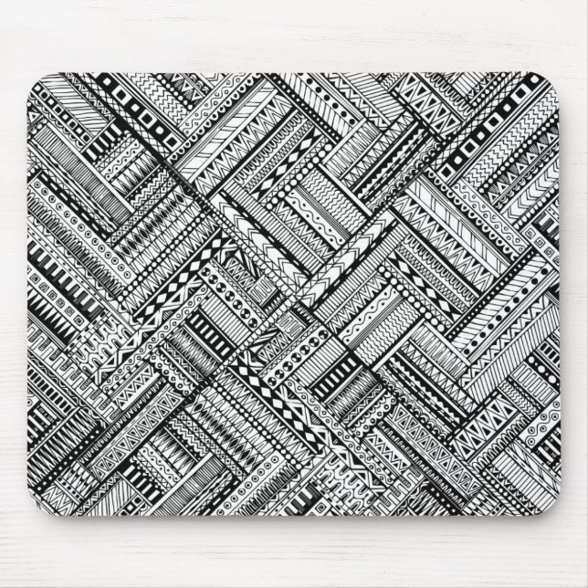 Tapis De Souris Motif tribal inspiré d'art (Devant)