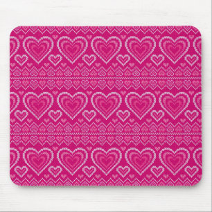 Tapis De Souris Motif tricoté par Saint-Valentin 2