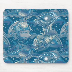 Tapis De Souris Motif tropical de mer