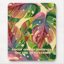 Motif tropical d'été vibrant Texte personnalisé Bu