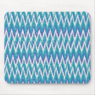 Tapis De Souris motif turquoise et Amethyst iKat ZigZag