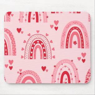 Tapis De Souris Motif Valentine 2023 Arrière - plan avec amour du
