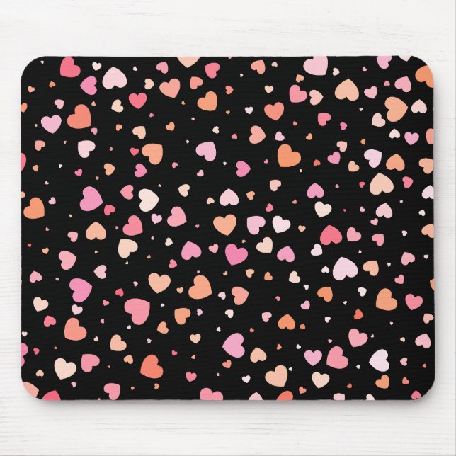 Tapis De Souris Motif Valentine`s 2023 Arrière - plan avec coeur (Devant)