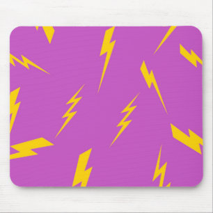 Tapis De Souris Motif Y2K Fond Violet Éclair