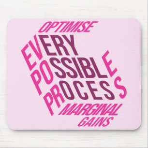 Tapis De Souris Motivation Séche Gains Marginaux Blush & Berry