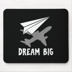Tapis De Souris Motivational Pilot Aerospace Engineer Dream Paper
