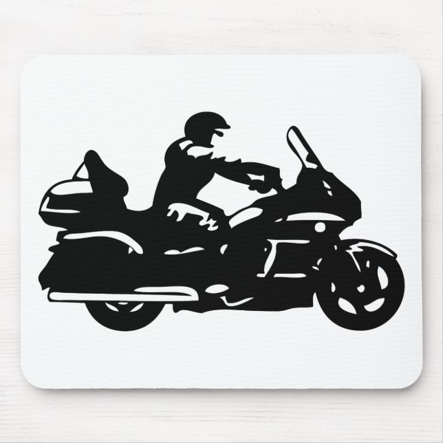 Tapis De Souris moto de moto de motard goldwing (Devant)