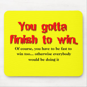 Tapis de souris Motocross Dirt Bike Finish to Win