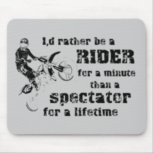 Tapis de souris Motocross Moto Tout-terrain Rider