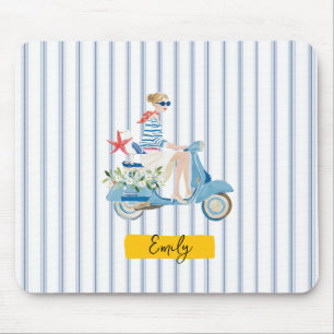 Tapis De Souris Motocyclette côtière fantaisiste