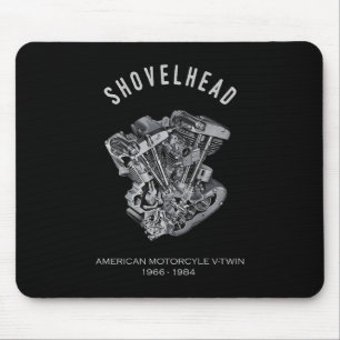 Tapis De Souris Motocyclette HD Vtwin Moteur de Tête de Tirage V