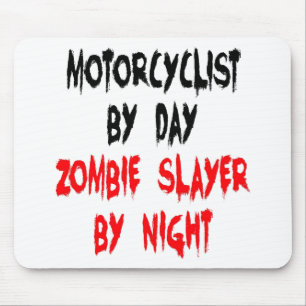 Tapis De Souris Motocycliste Zombie Slayer