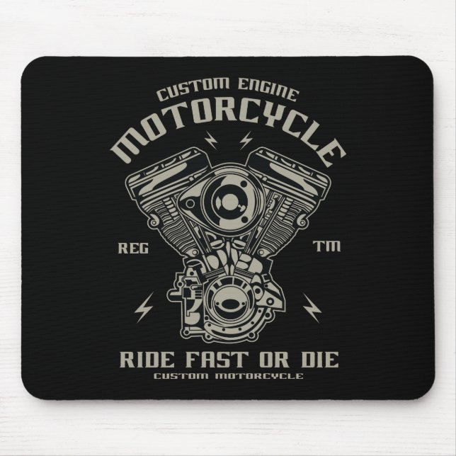 Tapis De Souris Motorcycle Moteur Personnalisé Circuler Rapidement (Devant)