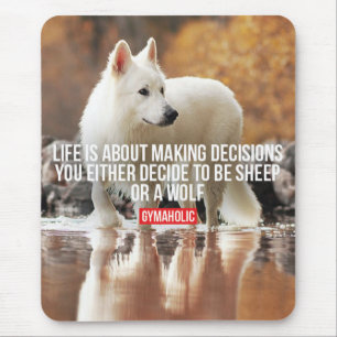 Tapis De Souris Mots de motivation de gymnase