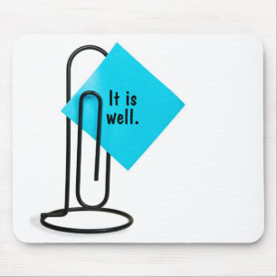 Tapis De Souris Mots inspirants sur le panneau de souris Post-It