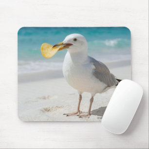 Tapis De Souris Mouette avec une chips