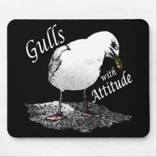 Tapis De Souris Mouettes avec l'attitude Mousepad