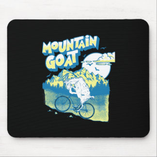 Tapis De Souris Mountain Goat Funny Mountain Biking Goat Biker Vin
