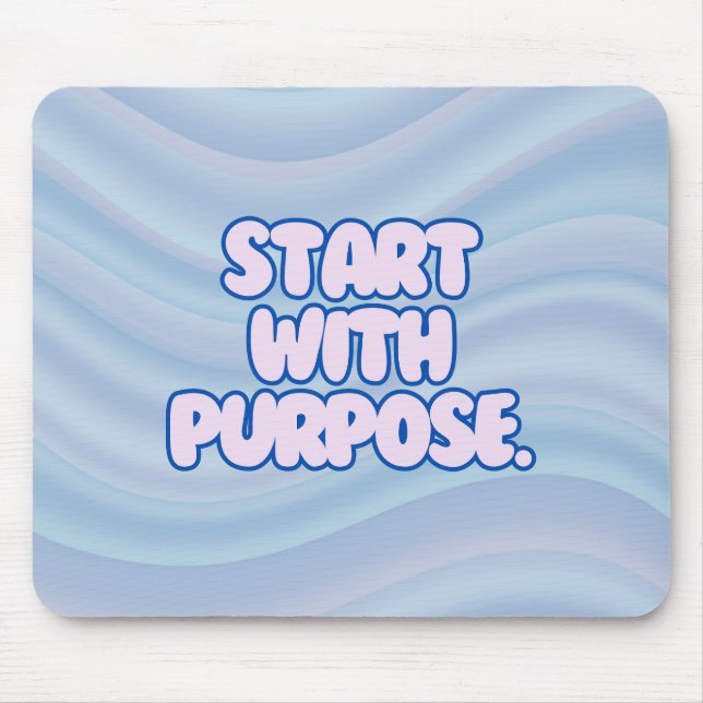 Tapis De Souris Mouse Pad – Modern Inspirational Desk Accessory (Devant)