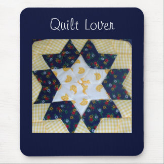 Tapis De Souris Mouse Pad - Star Quilt Pattern