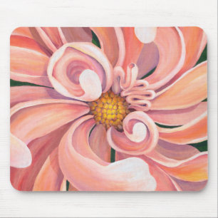Tapis De Souris Mouse Peach Dahlia