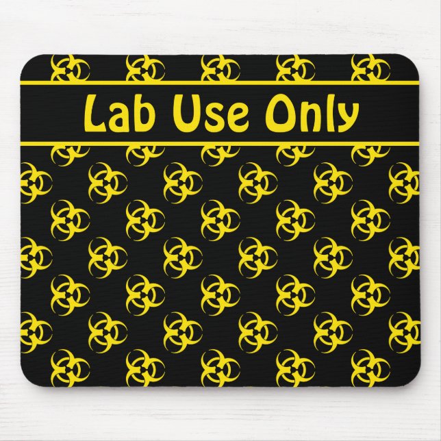 Tapis De Souris Mousepac d'avertissement de danger biologique avec (Devant)