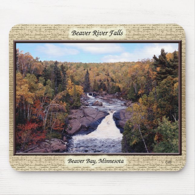 Tapis De Souris Mousepac des chutes de la rivière Beaver (Devant)