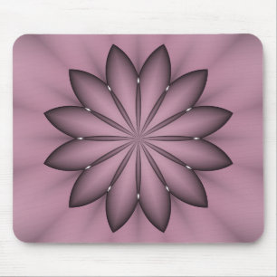 Tapis De Souris Mousepad à fleurs violettes Abstraites