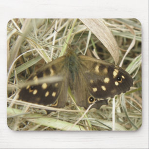 Tapis De Souris Mousepad à papillon en bois tacheté