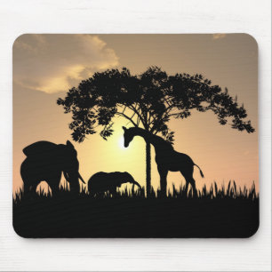 Tapis De Souris Mousepad africain de safari