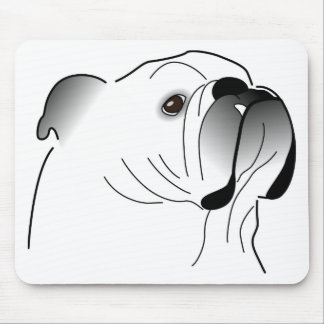 Tapis De Souris Mousepad anglais de bouledogue