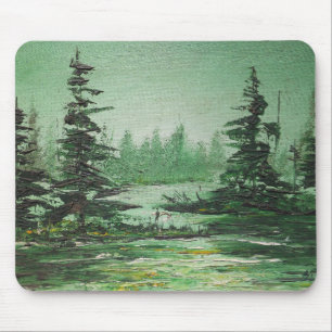 Tapis De Souris Mousepad Ann Hayes Peinture Forêt Verte
