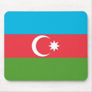 Tapis De Souris Mousepad au drapeau d'Azerbaïdjan