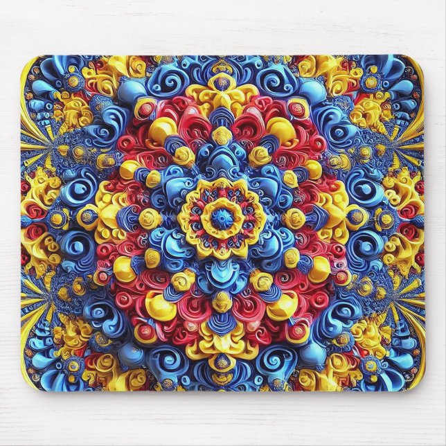 Tapis De Souris Mousepad aux couleurs roumaines (Devant)