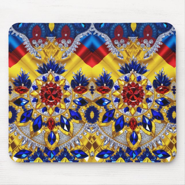 Tapis De Souris Mousepad aux couleurs roumaines (Devant)