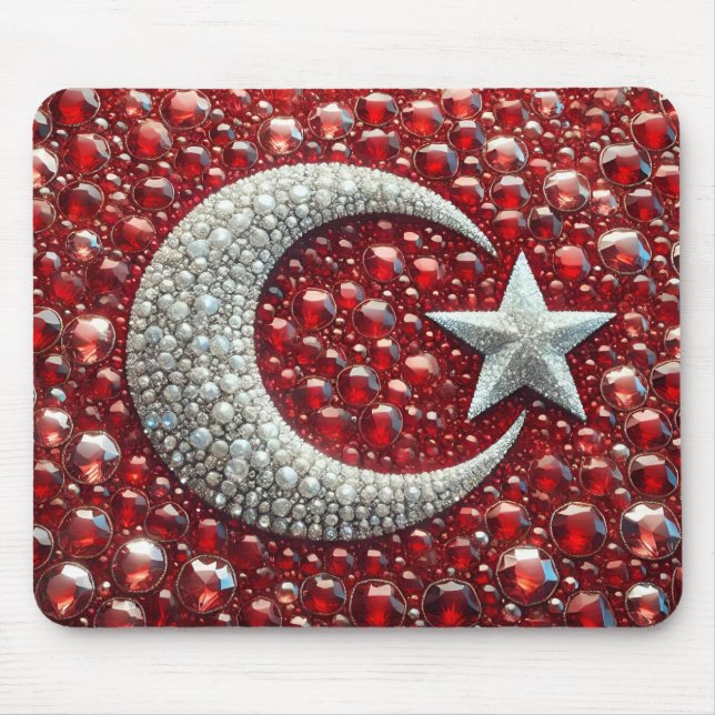 Tapis De Souris Mousepad aux couleurs turques (Devant)
