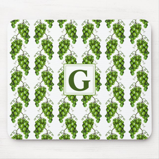 Tapis De Souris Mousepad aux raisins verts (Devant)